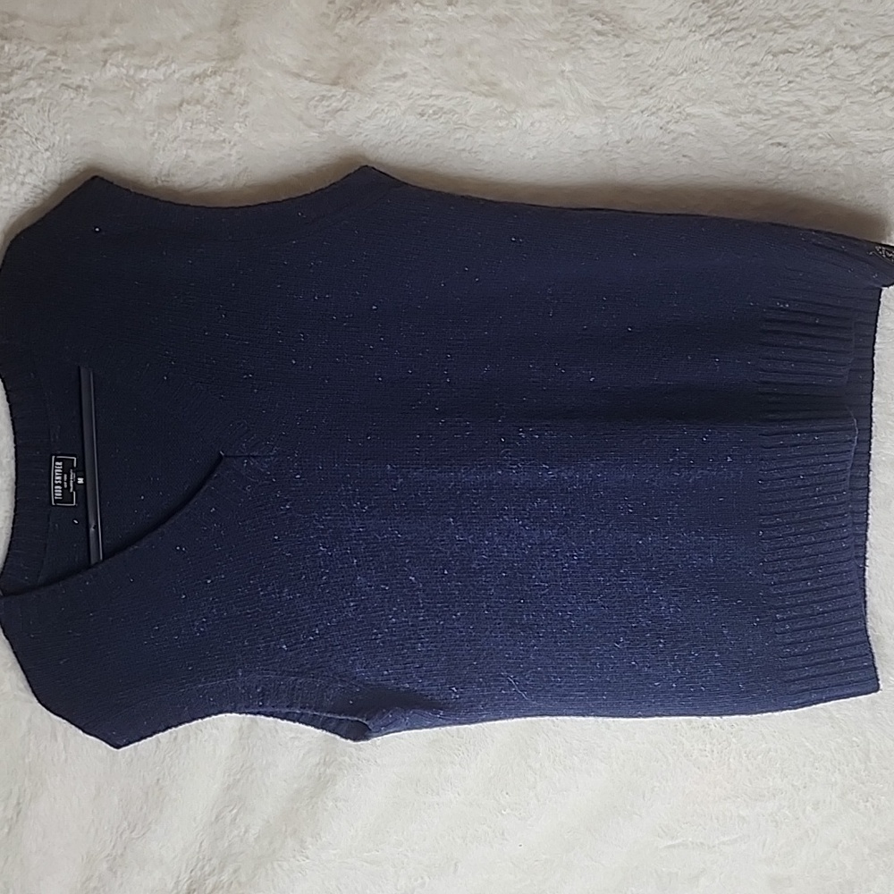 Todd Snyder V-Neck Navy Blue sweater vest SZ M